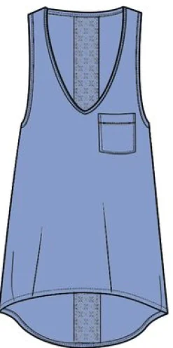 Rivergate Recycled Cotton Top - Cornflower