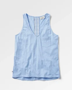 Rivergate Recycled Cotton Top - Cornflower