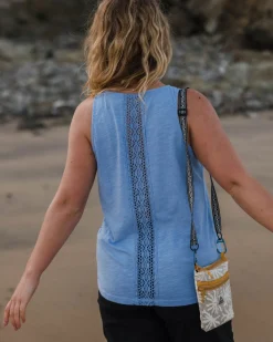 Rivergate Recycled Cotton Top - Cornflower