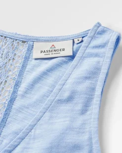 Rivergate Recycled Cotton Top - Cornflower