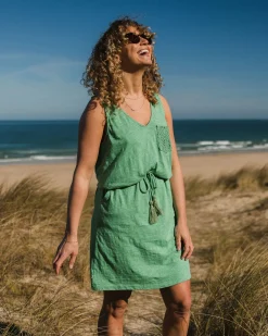 Rivergate Recycled Cotton Dress - Green Spruce