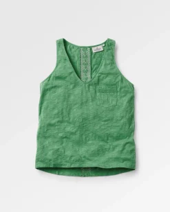 Rivergate Recycled Cotton Long Sleeve Top - Green Spruce