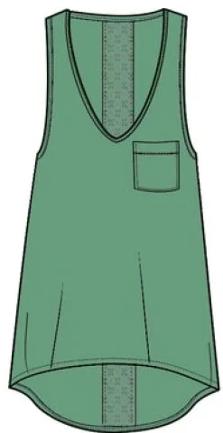 Rivergate Recycled Cotton Long Sleeve Top - Green Spruce