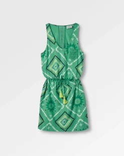 Rivergate Recycled Cotton Dress - Sunburst Green Spruce