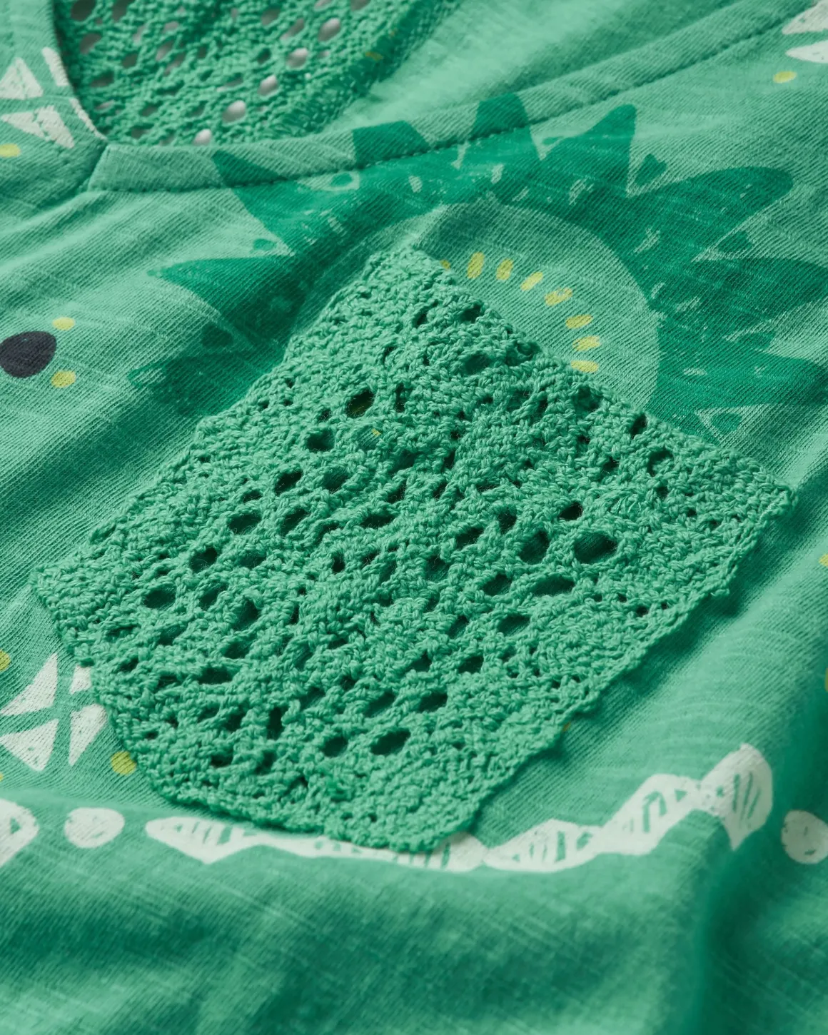 Rivergate Recycled Cotton Dress - Sunburst Green Spruce