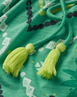 Rivergate Recycled Cotton Dress - Sunburst Green Spruce