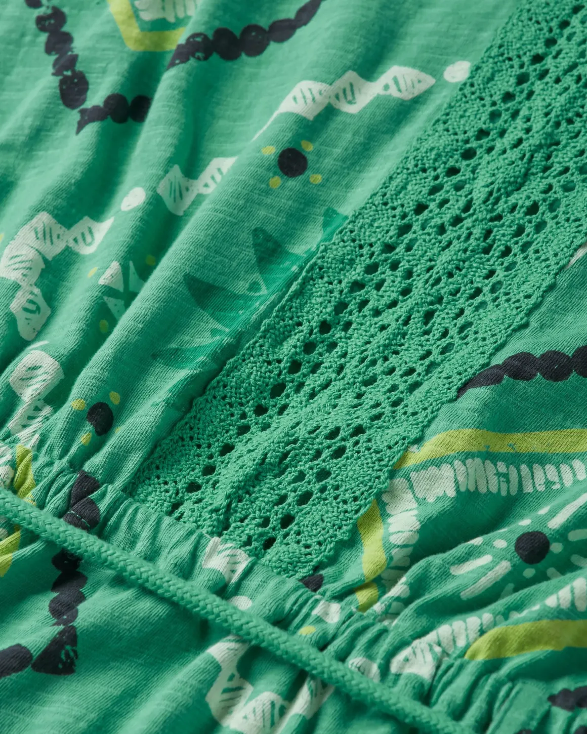 Rivergate Recycled Cotton Dress - Sunburst Green Spruce