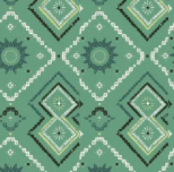 Rivergate Recycled Cotton Dress - Sunburst Green Spruce