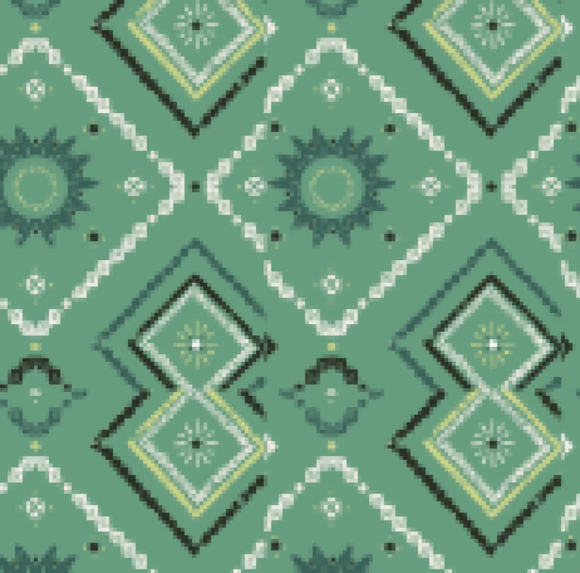 Rivergate Recycled Cotton Dress - Sunburst Green Spruce