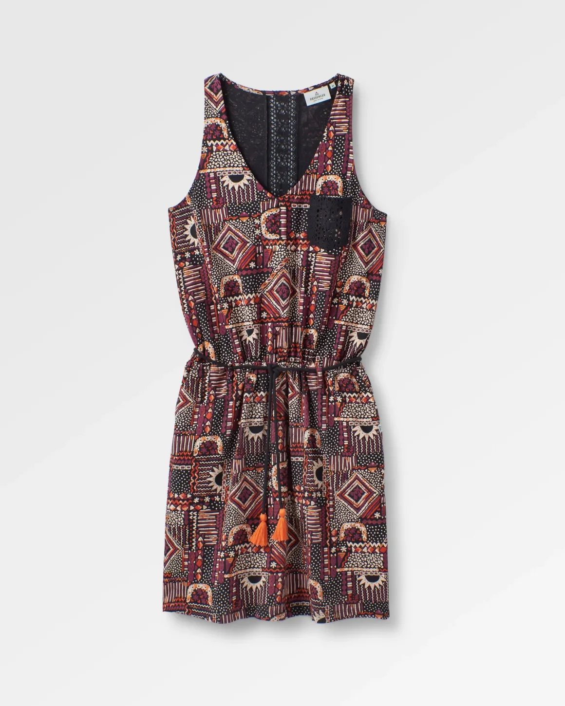 Rivergate Recycled Cotton Dress - Vintage Patchwork Black/Multi