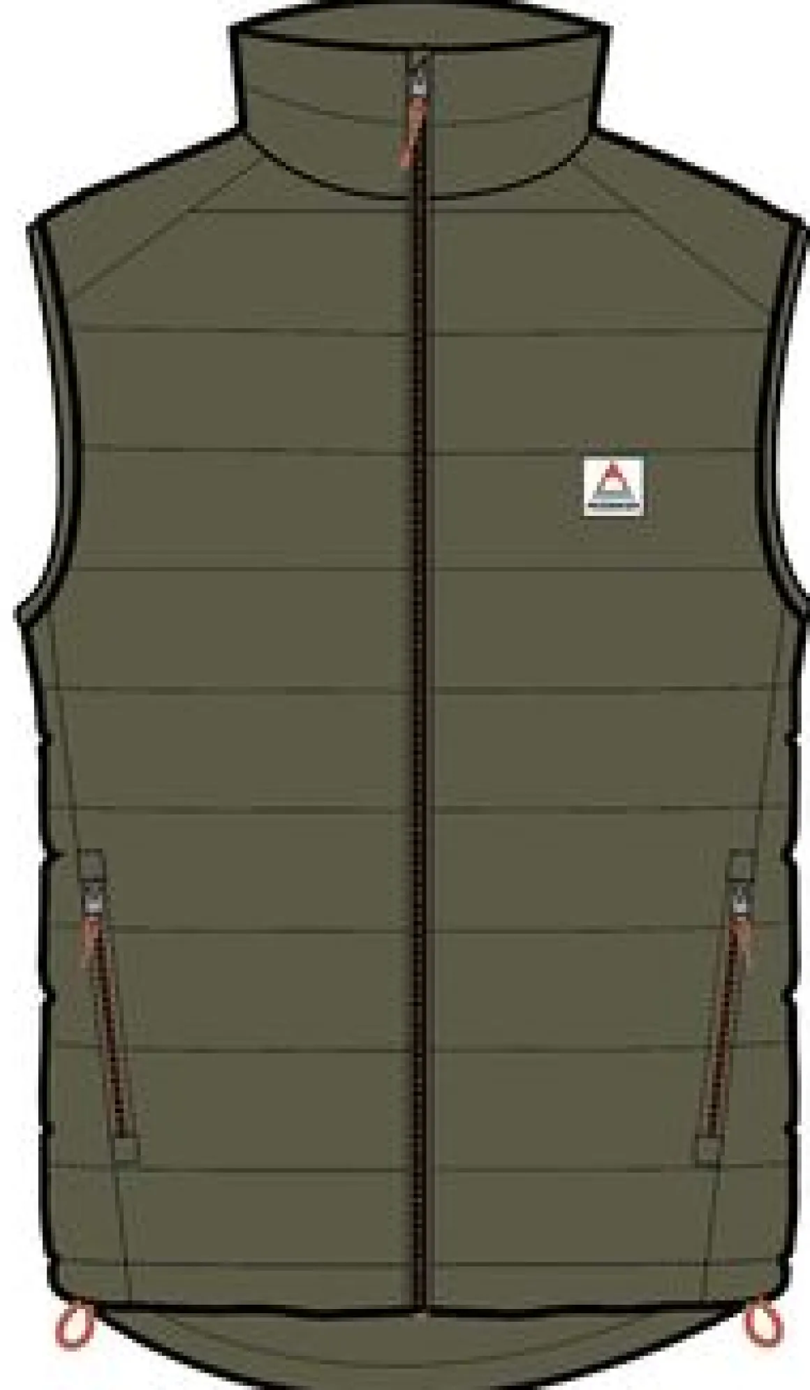 Roamer Insulated Vest - Khaki Green