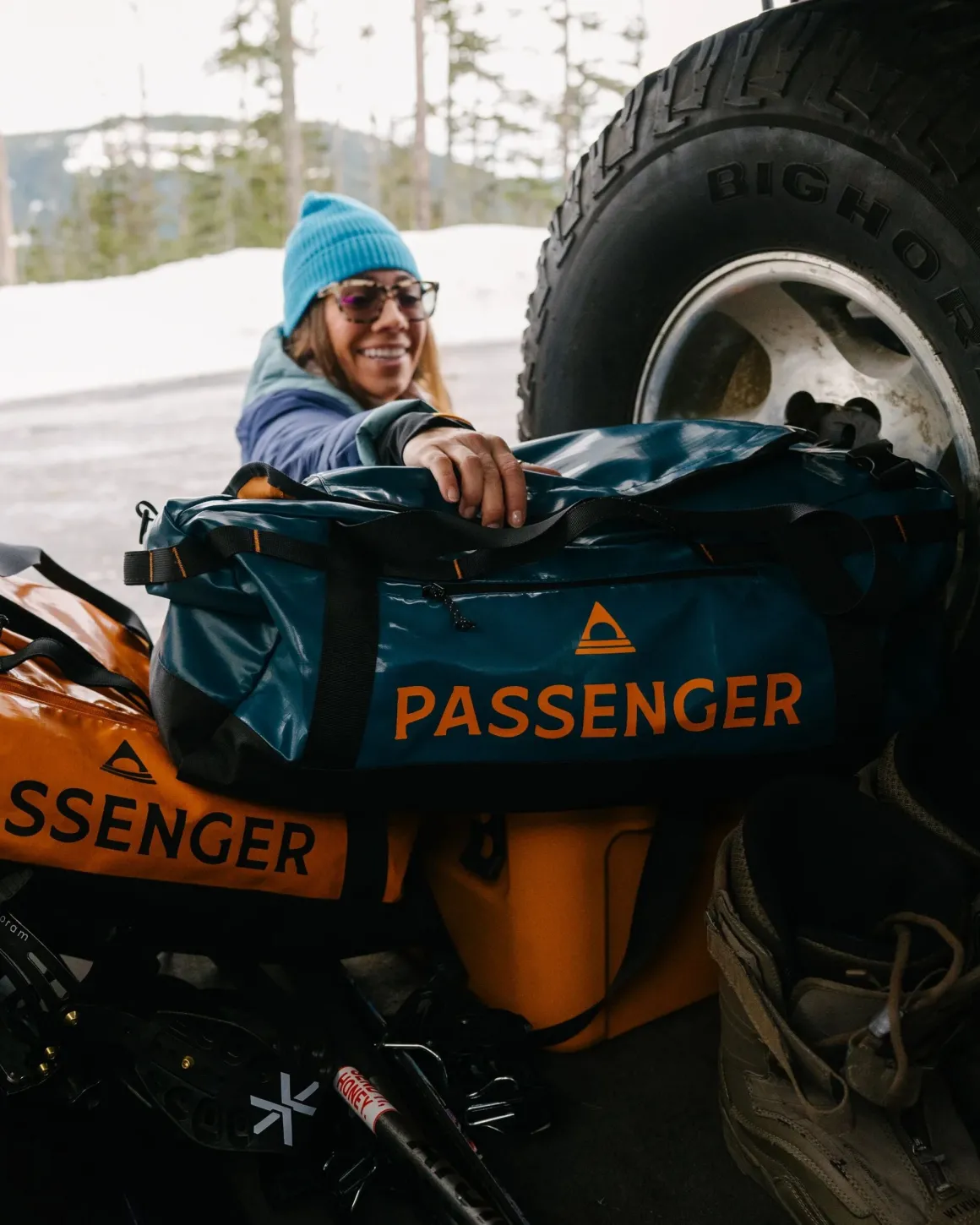 Roamer Recycled 60L Duffel Bag - Tidal Blue