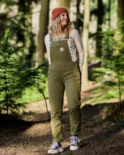 Roamist Organic Cotton Overalls - Khaki Green