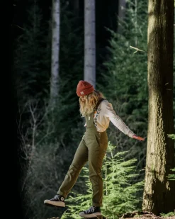 Roamist Organic Cotton Overalls - Khaki Green