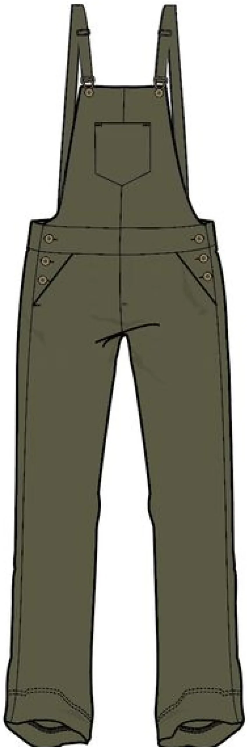 Roamist Organic Cotton Overalls - Khaki Green