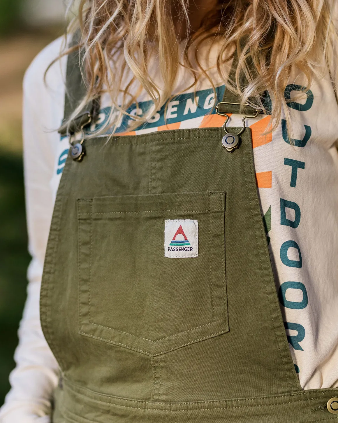 Roamist Organic Cotton Overalls - Khaki Green