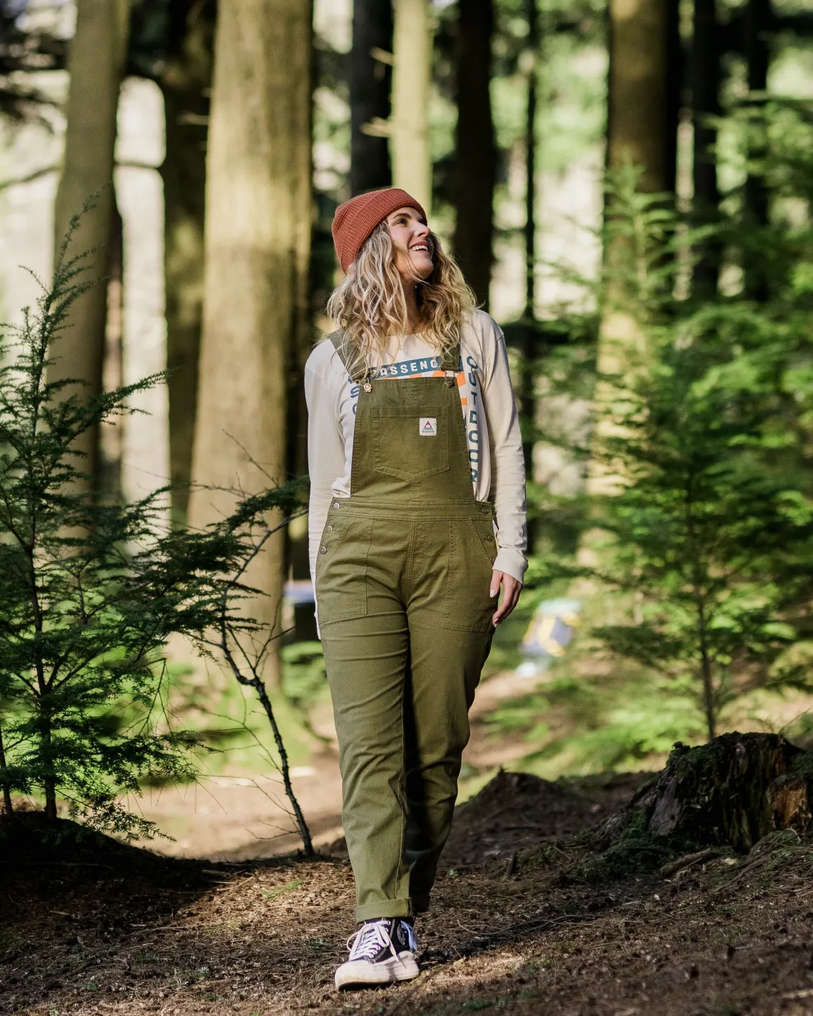 Roamist Organic Cotton Overalls - Khaki Green
