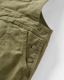 Roamist Organic Cotton Overalls - Khaki Green