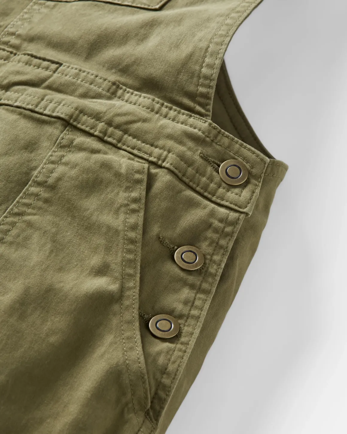 Roamist Organic Cotton Overalls - Khaki Green