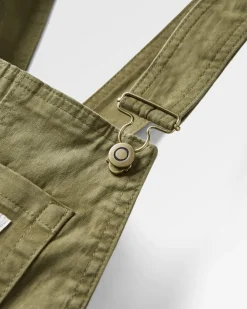 Roamist Organic Cotton Overalls - Khaki Green
