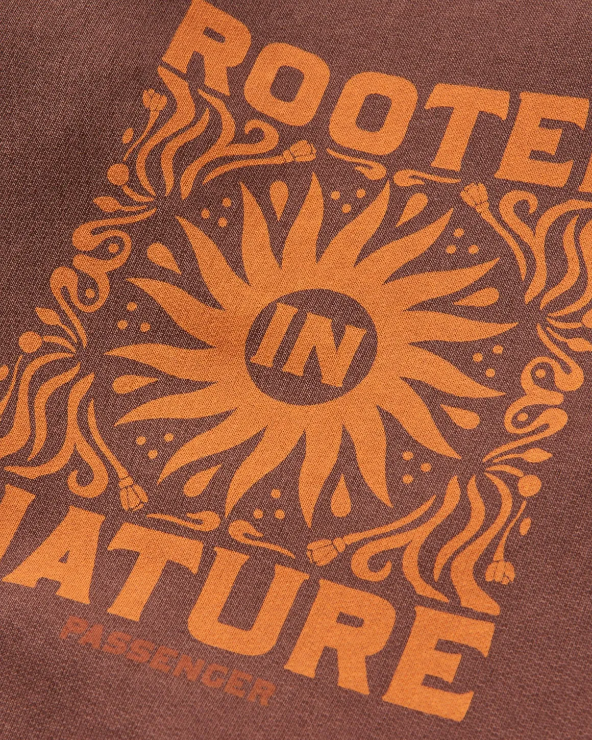 Rooted In Nature Long Sleeve Hoodie - Chestnut