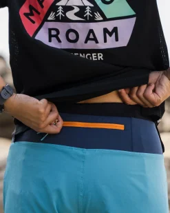 Roundtrip Recycled All Purpose Trail Shorts - Blue Pool