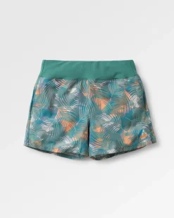 Roundtrip Recycled All Purpose Trail Short - Palm Camo Deep Sea