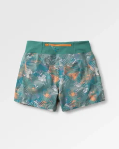 Roundtrip Recycled All Purpose Trail Short - Palm Camo Deep Sea