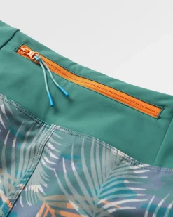 Roundtrip Recycled All Purpose Trail Short - Palm Camo Deep Sea