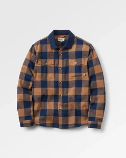 Rustic 2.0 Organic Cotton Long Sleeve Shirt - Toffee/Rich Navy Buffalo