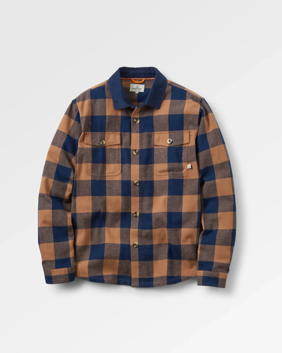 Rustic 2.0 Organic Cotton Long Sleeve Shirt - Toffee/Rich Navy Buffalo