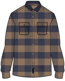 Rustic 2.0 Organic Cotton Long Sleeve Shirt - Toffee/Rich Navy Buffalo