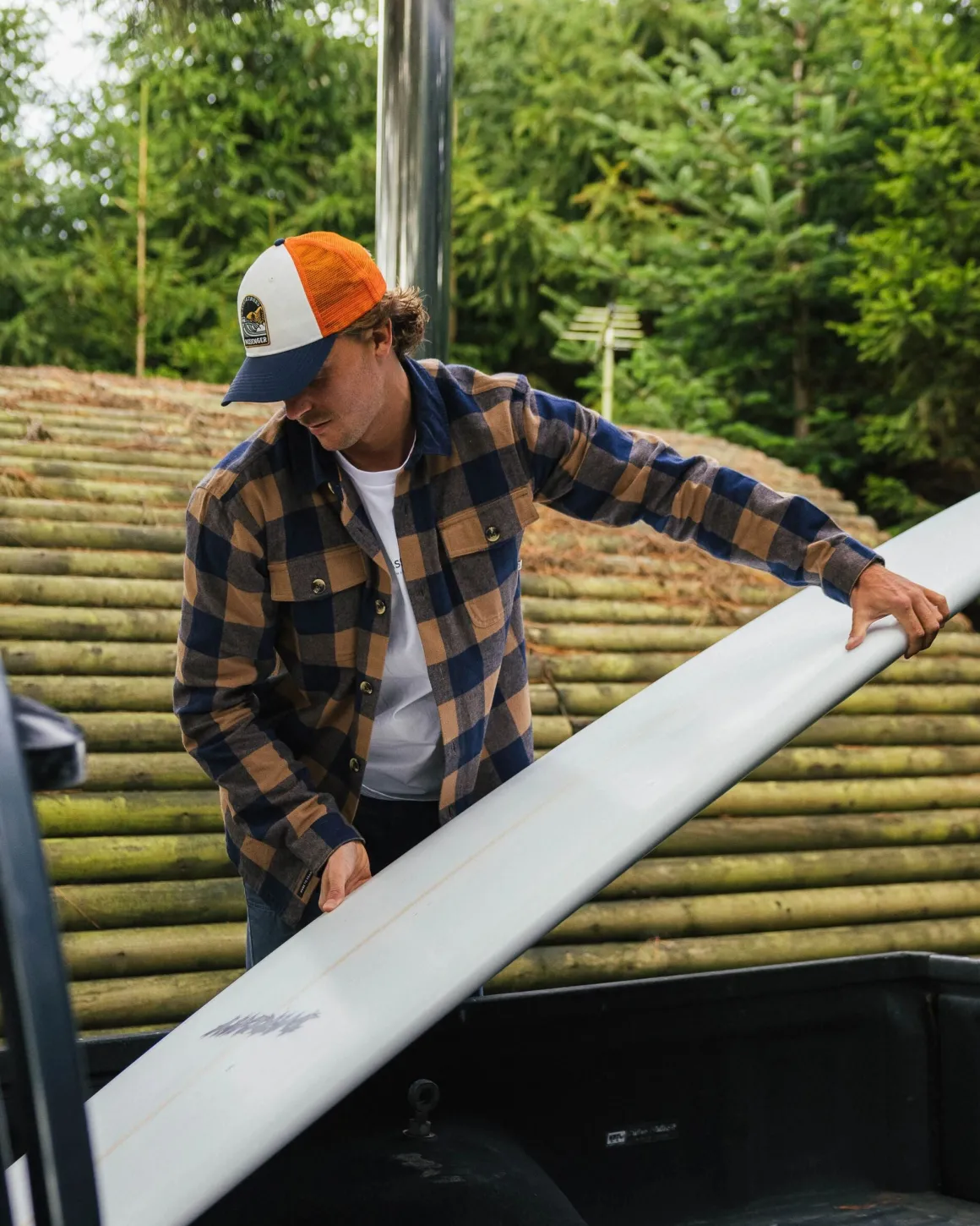 Rustic 2.0 Organic Cotton Long Sleeve Shirt - Toffee/Rich Navy Buffalo