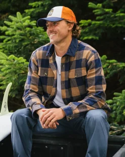 Rustic 2.0 Organic Cotton Long Sleeve Shirt - Toffee/Rich Navy Buffalo