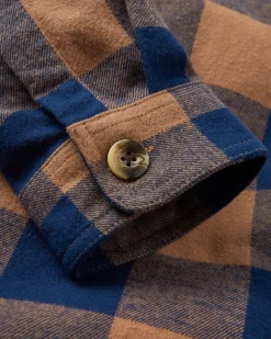 Rustic 2.0 Organic Cotton Long Sleeve Shirt - Toffee/Rich Navy Buffalo