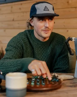 Sandbar Cable Knitted Sweater - Fir Tree