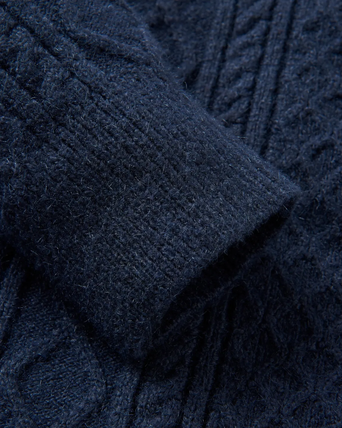Sandbar Cable Knitted Sweater - Rich Navy