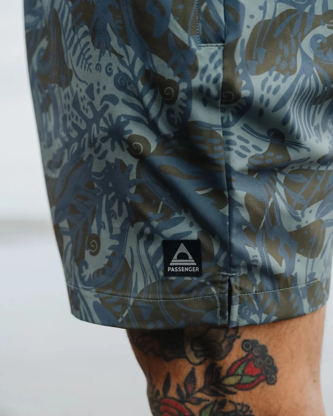 Sandune Trail Shorts - Abstract Seaweed Pistachio