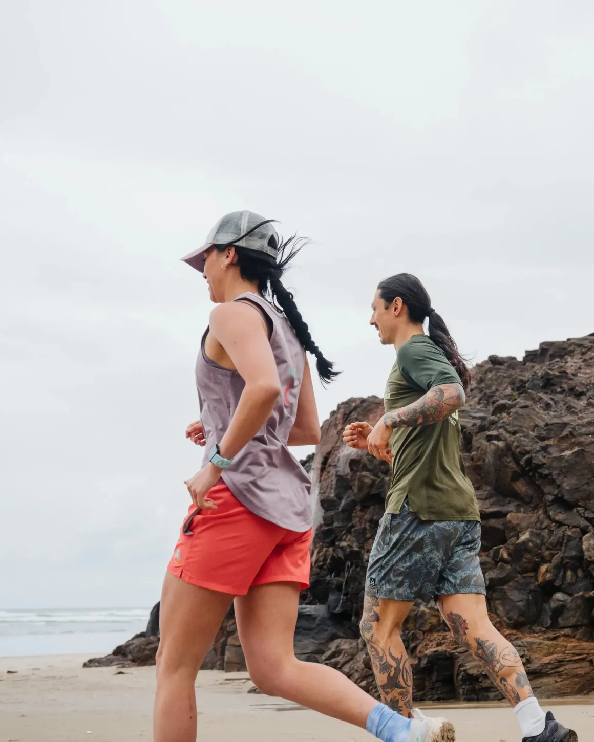 Sandune Trail Shorts - Abstract Seaweed Pistachio