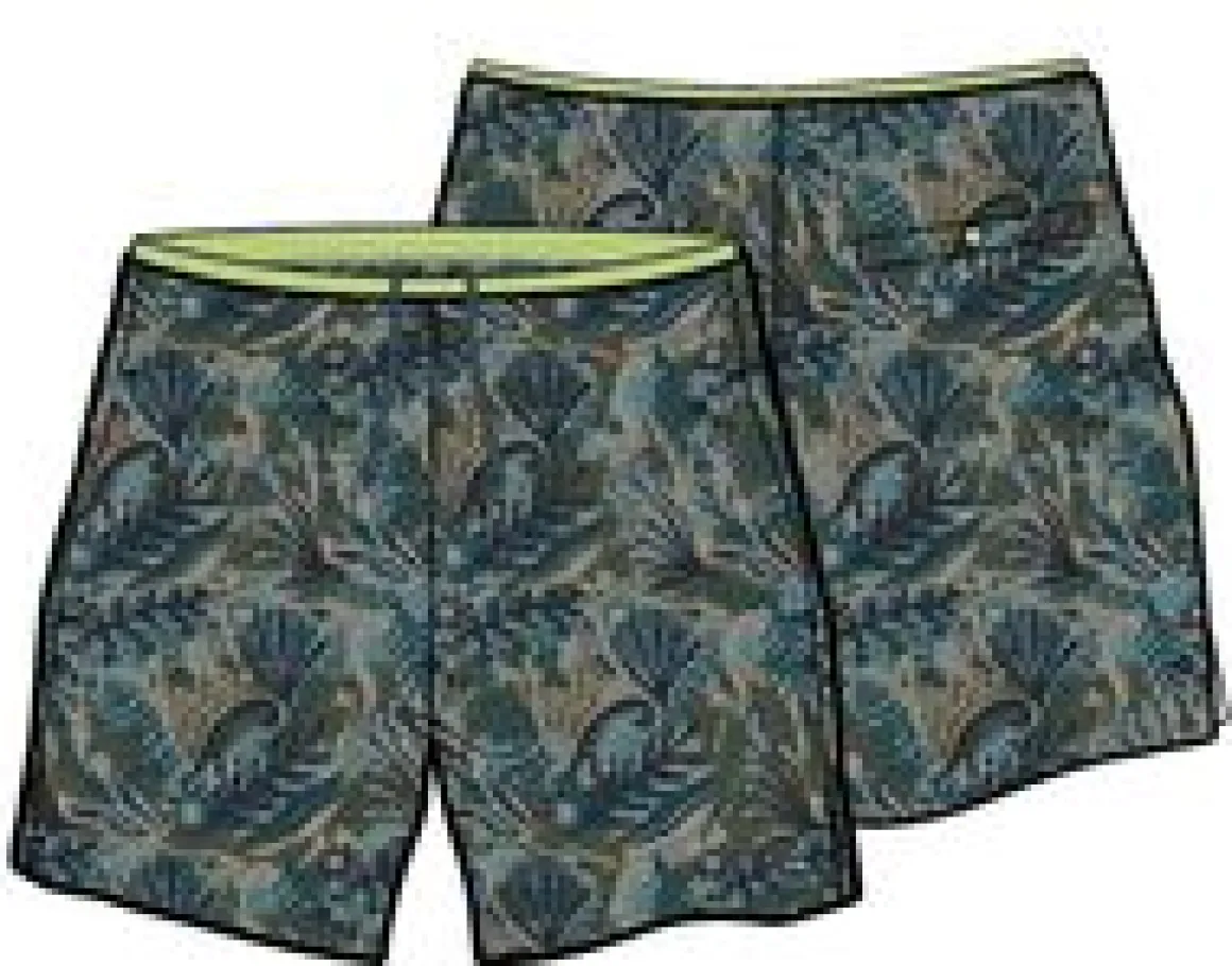 Sandune Trail Shorts - Abstract Seaweed Pistachio