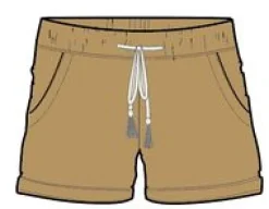 Santosa Twill Shorts - Biscuit