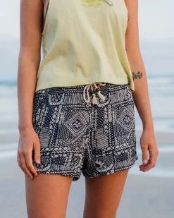 Santosa Woven Shorts - Vintage Patchwork Navy
