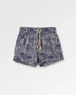 Santosa Woven Shorts - Vintage Patchwork Navy