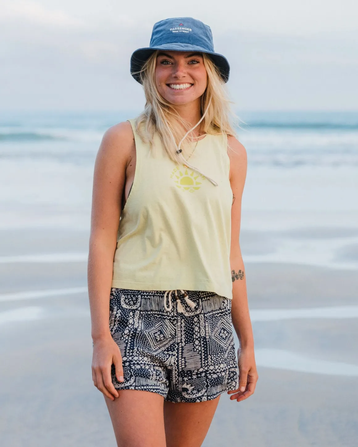 Santosa Woven Shorts - Vintage Patchwork Navy