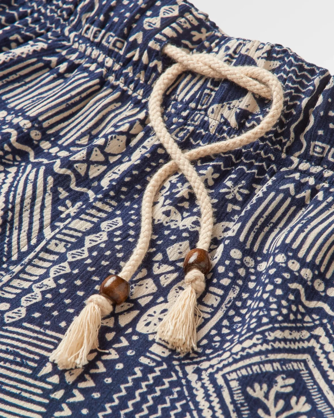 Santosa Woven Shorts - Vintage Patchwork Navy