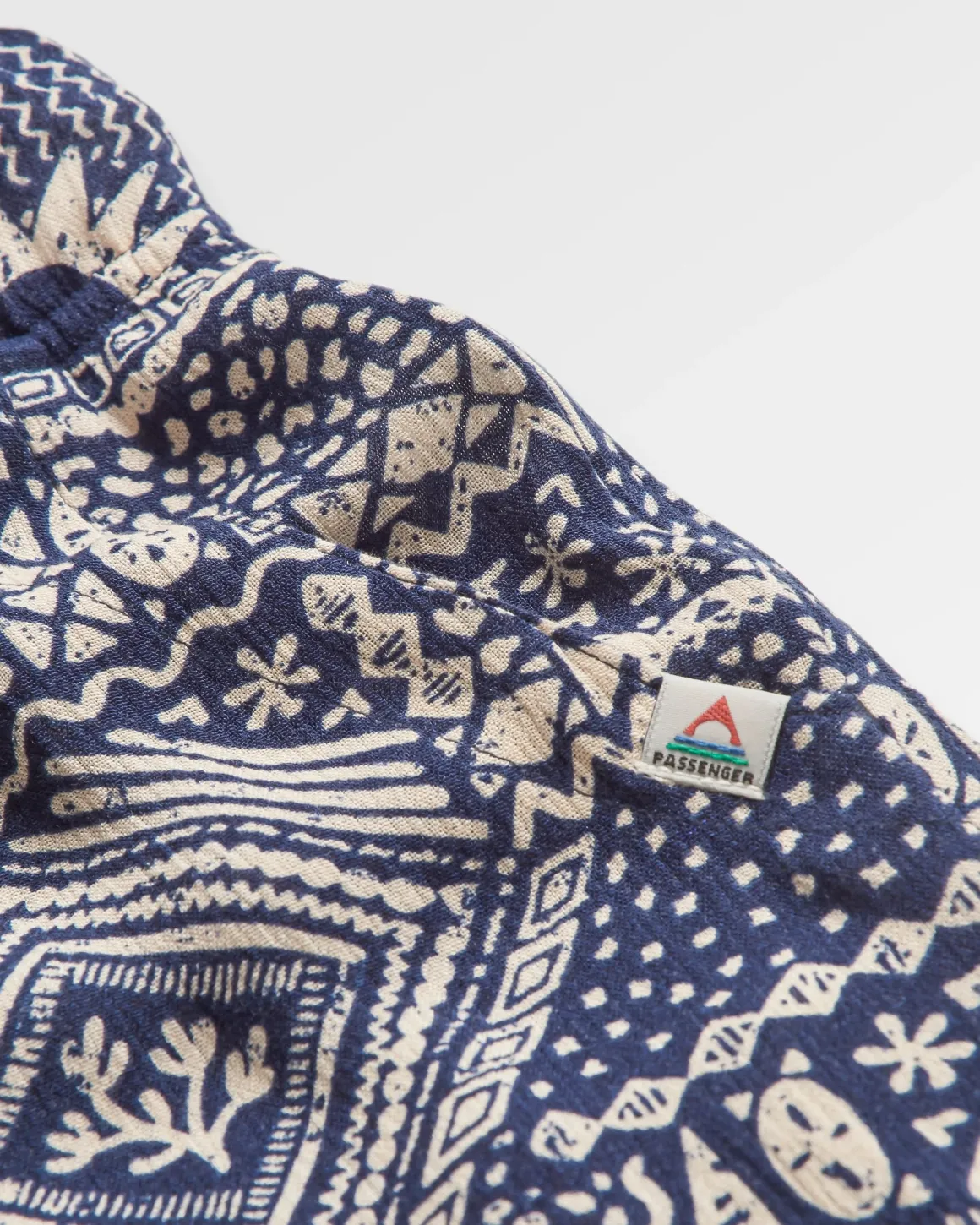 Santosa Woven Shorts - Vintage Patchwork Navy