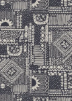 Santosa Woven Shorts - Vintage Patchwork Navy