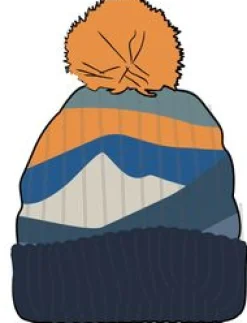 Scenic Recycled Bobble Hat - Scenic Orange