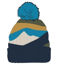 Scenic Recycled Bobble Hat - Scenic Bluejay