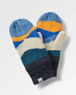 Scenic Recycled Fleece Lined Mittens - Scenic Orange